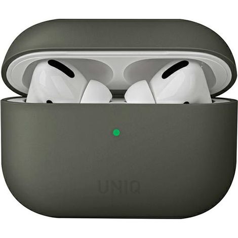 Étui en silicone gris Uniq Lino pour AirPods Pro (1/5)