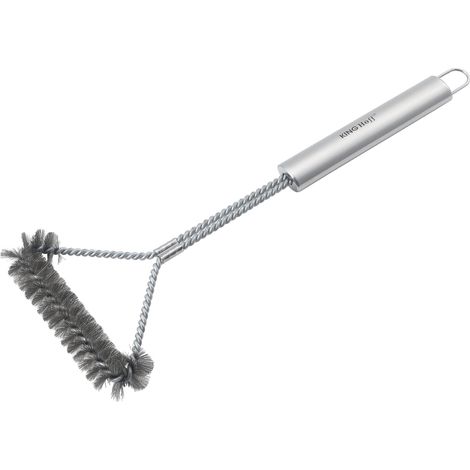 Cepillo de limpieza para parrilla, acero inoxidable, KINGHOFF KH-1915 (1/5)