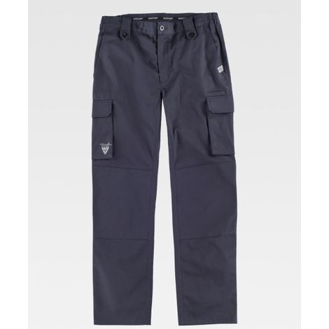 Pantalón industrial, en tejido elástico bidireccional B1432 EN ISO13934-1 WORKTEAM 56 Marino oscuro (1/2)