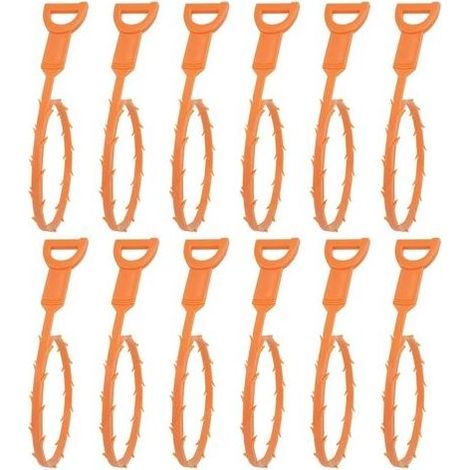 Lot de 12 Outils de Débouchage de Canalisations, 50 cm, 49,8 x 0,95 x 0,20 cm (1/5)