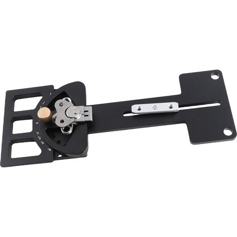 Équerre de scie à rail à angle réglable compatible avec Triton -60 à 60 degrés, guide de scie à rail multi-angles en alliage d'aluminium (1/5)