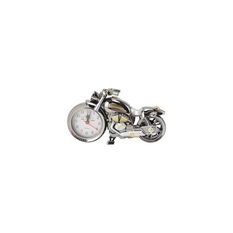 Réveil Moto Vintage pour Enfants – Modèle 168A en Métal Doré et Foncé, Design Ingénieux pour Maison, Bureau ou Voiture (1/5)