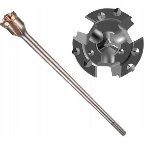 Milwaukee Broca Trépan SDS-MAX TCT acero 65 mm 550 mm (1/3)