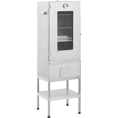 Maison Exclusive - Horno ahumador de barbacoa con mesa acero galv (1/5)