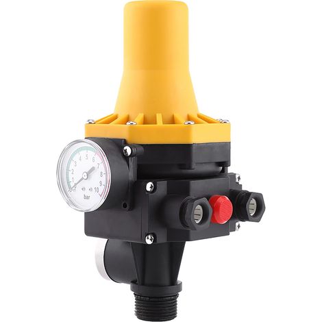 Contrôleur de pompe à eau automatique (1 pièce) avec interrupteur de commande électrique 220 V et manomètre. (1/5)