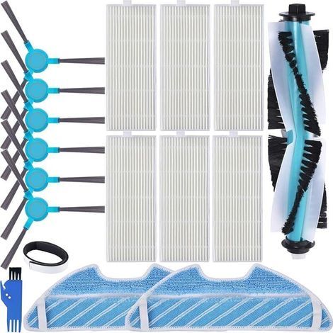 Kit accessoires de rechange pour Cecotec Conga Excellence 1290/1390/1490/1590 aspirateur robot, 1 brosse principale, 6 bro (1/5)