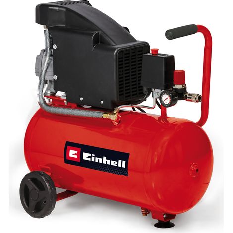 Einhell Kompressor TC-AC 190/24/8 (1500 W., max. 8 bar, 24 l-Tank, 165 l/min Ansaugleistung, Motordrehzahl 2850 min-1, Druckminderer, Manometer, Ölschmierung) (1/5)