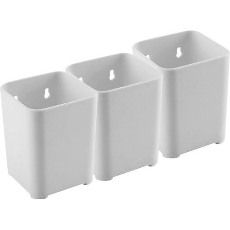 Lot de 3 porte-brosse à dents, porte-stylos, organisateur mural pour stylos, boîte à stylos de bureau (1/5)