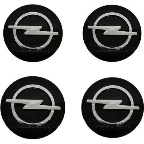 Enjoliveurs pour Opel Tigra 2004-2009, lot de 4, 64 mm - Noir (1/3)