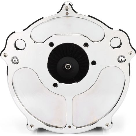 Modification pour moto, filtre à air argenté électroplaqué pour Harley Sportster XL883 XL1200 (modèle 883 avec embout pointu) (1/5)
