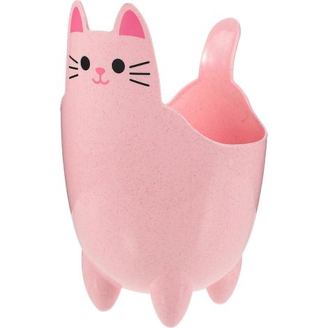 Mini poubelle de bureau, mini poubelle chat, poubelle à motifs de dessins animés, seau de rangement (1/5)