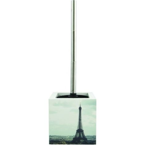 Escobillero con soporte de MDF y acero inoxidable Torre Eiffel MSV (1/2)