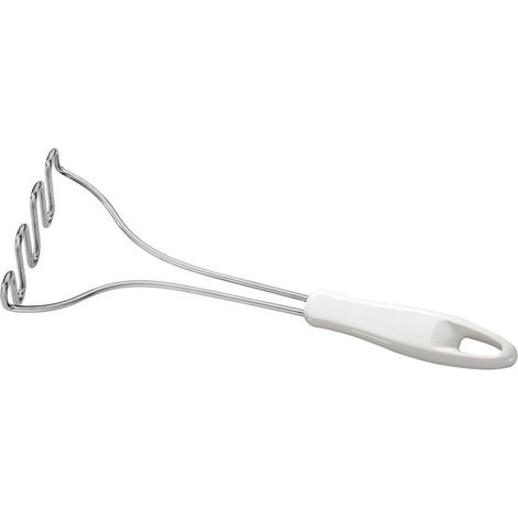 Schiacciapatate “Presto” in acciaio inox e plastica bianca (1/2)