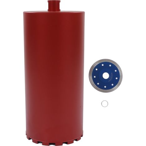 Foret carotte diamanté 5/8-11 20cm acier allié rouge pour ouverture murale maçonnerie (1/5)