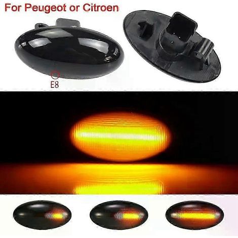 Seitenmarkierungsleuchte passend für Peugeot 107, 108, 301, 4007, 607 und Citroen C-Crosser, Elysée, Berlingo, Dispatch, Xsara, C1, C2, dynamische Blinker-JXLGV (1/5)