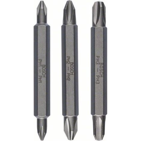 Juego  de  puntas  Bosch,  3  unidades  PH1,  PH1,  PH2,  PH2,  PH3,  PH3,  60  mm  -  2607001748 (1/2)