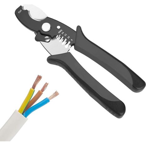 Wire Cutter, Wire Stripper, Cable Cutter, Electrical Cable Cutter, Cable Cutter Pliers, Heavy-Duty 2-in-1 Cable Cutting Tools