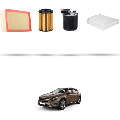 Kit tagliando 4 filtri compatibile con Mercedes GLA (X156) GLA 220 d 130kw Dal 2015 (1/5)