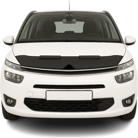 Protège Capot compatible avec Citroën C4 Picasso 2013 à 2018, Bra de Capot Protection, Noir (1/5)