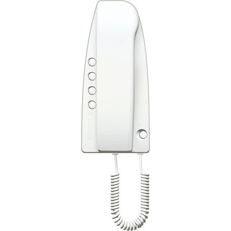 Bticino – Poste intérieur audio combiné universel – Installation 2/5 fils – Sonnerie réglable 3 niveaux – Compatible systèmes analogiques 1+n et 4+n