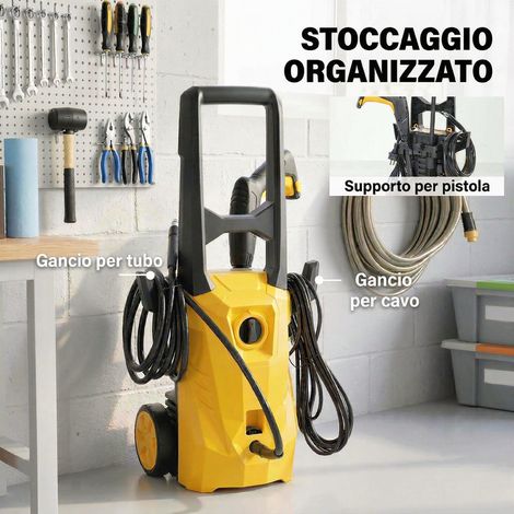 Nettoyeur haute pression jaune 1600W portable avec buse ajustable (1/5)