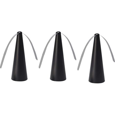 Ventilateur de table anti-mouches sur piles, 3 piezas (Noir) (1/5)