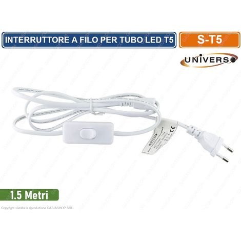 INTERRUTTORE CON FILO PER TUBI LED T5 (1/3)