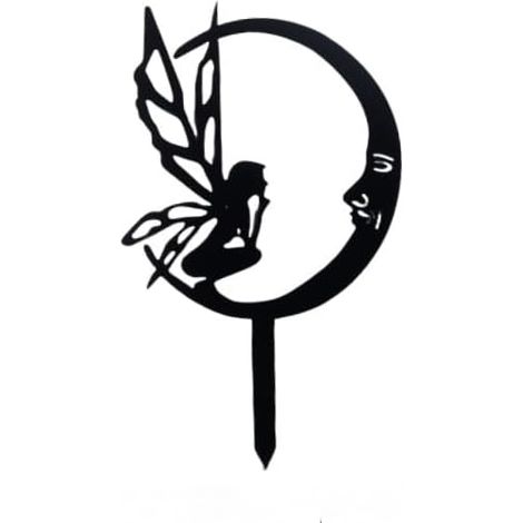 Feen-Silhouette-Tween-Figur, Metalldekoration, Garten-Schmetterlings-Blumendekoration im Freien