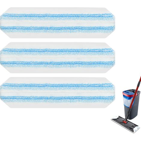 Fundas protectoras compatibles con el sistema de captura de H2prO Plan O Cedar, fabricadas en microfibra para Fregona Plan O-Cedar/Vileda H2prO, fundas protectoras lavables y reutilizables para (1/5)