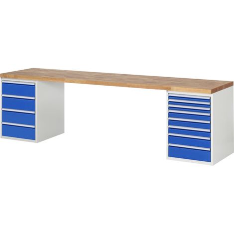 Établi Rau modèle 7822, L 3000 x P 700 x H 840mm