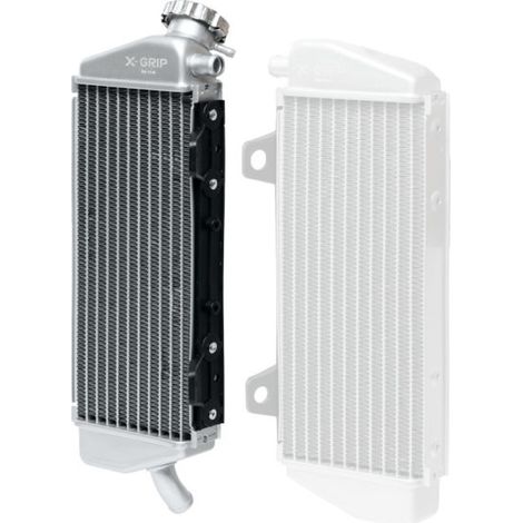 Radiateur en aluminium X-GRIP avec bouchon pour KTM Husqvarna '16-'19