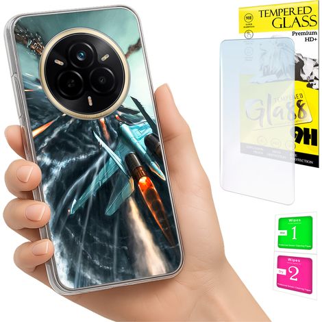 Custodia per Realme 14 Pro 5G con cover fotografica e vetro temperato 9H. (1/5)