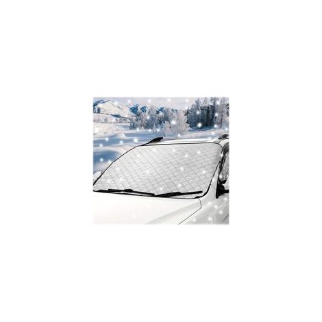 140 x 95 cm Couverture Pare-Brise Voiture,Universelle de Pare Soleils pour Voiture,Housse Pare Brise Voiture,Couverture Pare Brise Voiture,Pare Soleil,pour la Protection Solaire du Pare-Brise (1/5)