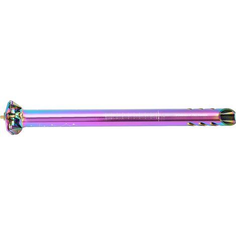 Tige de selle en alliage d'aluminium CNC 31,6 mm pour vélo de route et VTT, avec fente anti-dérapage et échelle de réglage précise. (1/5)