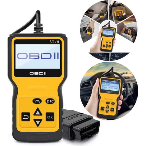 MP69033 OBD2 Scanner Universel Lecteur de Code d'erreur de Moteur, Outil de Diagnostic Can pour Tous Les protocoles OBD II Voitures Depuis 1996, jaune (1/5)
