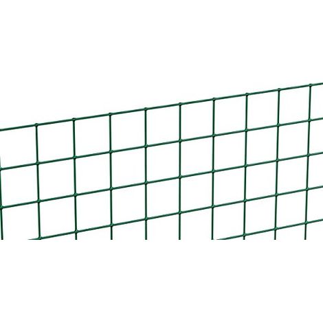 Alberts 614508 Rete saldata, diverse altezze - disponibile in diversi colori, verde, Maglie 12,7 x 12,7 mm, Altezza 50 cm, Lunghezza 5 m (1/4)