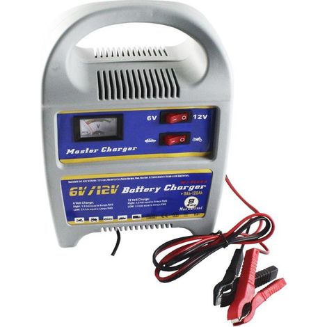 WURKO cargador bateria 230 v 126 w , Cargador de bateria Tensión: 230 V Potencia: 126 W Capacidad de batería 11-110Ah. Opción de carga lenta o rápida Longitud de ca (1/4)
