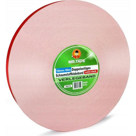 Starkes, doppelseitiges Acryl-Schaumklebeband, 19 mm/50 m, Dicke 0,8 mm