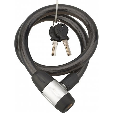 THIRARD - Antivol à clé Scorp, câble acier, moto, 18mmx0.85m, 2 clés, noir - THIRARD