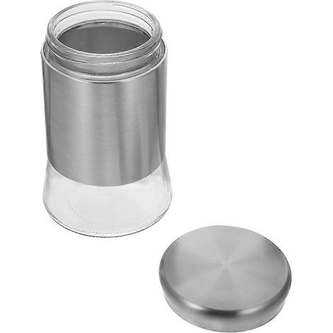 Boîte de conservation pour céréales et fruits secs, en acier inoxydable, anti-insectes, 1500 ml, design simple, 1 pièce (1/2)