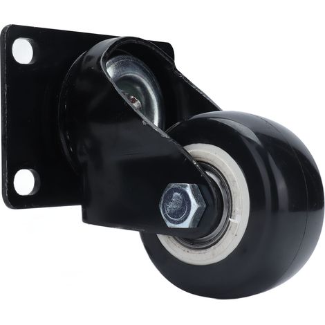 Roulette pivotante 62mm roue polyester double roulement chariot usage intensif silencieuse pour plateau transport (1/5)