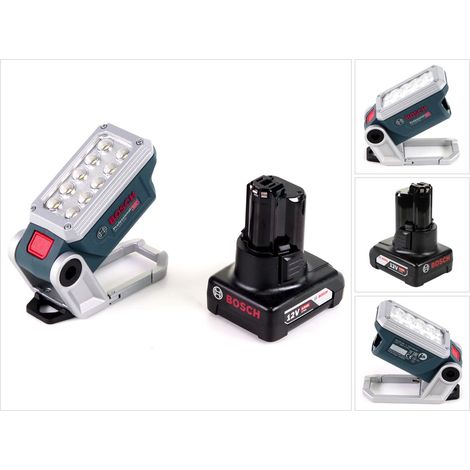 Bosch Akku Lampe GLI 12V-330 DeciLED + 1x 6,0 Ah Akku - ohne Ladegerät