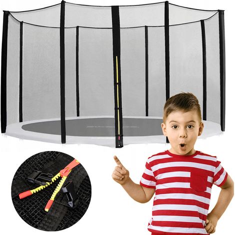 Rete per trampolino 12FT 355/366/374 cm per 8 pali, robusta e resistente (1/5)