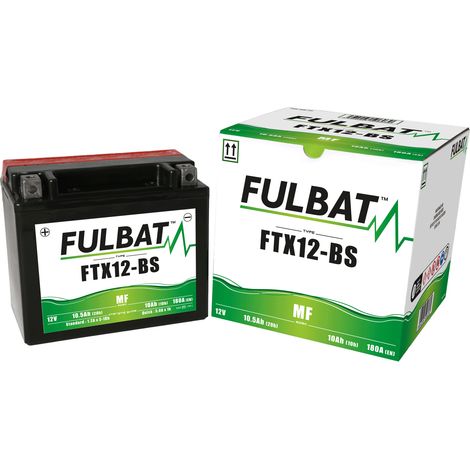 FULBAT FUL MF Batterie - FTX12-BS / YTX12-BS (trocken, wartungsfrei, Säure enthalten)