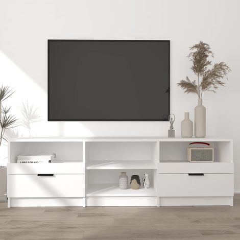 vidaXL Mobile Porta TV Bianco 150x33,5x45 cm in Legno Multistrato (1/5)