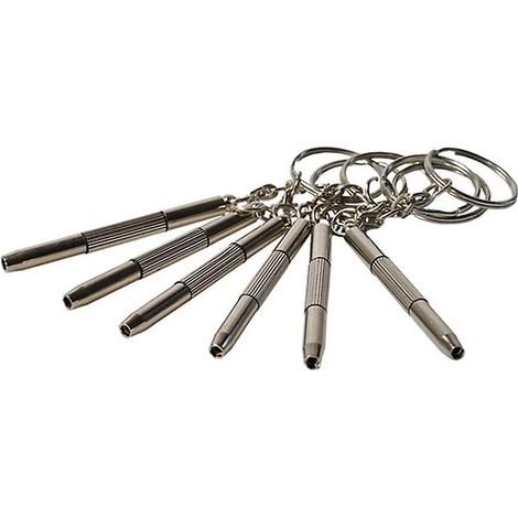 6 Pices Tournevis Multifonctionnel Lunettes Mini Outil Main 3 En 1 Lunettes Tournevis Lunettes De Soleil Montre Kit De Rparation Avec Porte-cls (1/5)