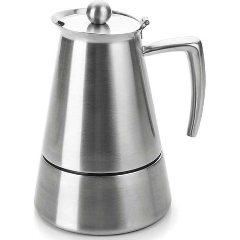 Cafetera Express inox Hyperluxe Lacor - 4 Tazas