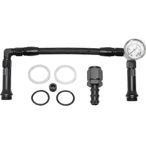 Pompe à carburant double AN6 compatible avec carburateur Holley 4150 avec manomètre de pression à vide (1/4)