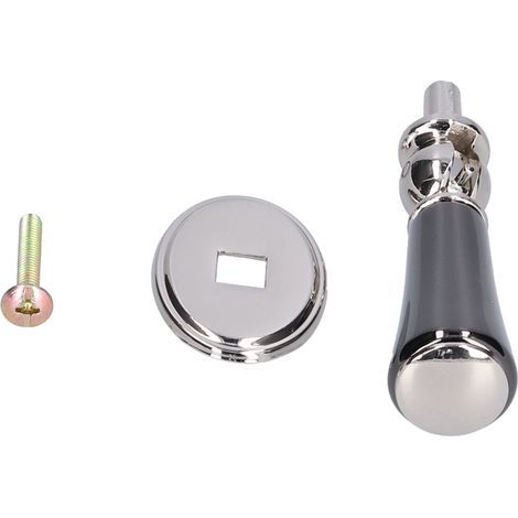 Schubladen- und Schrankgriff, Küchenschranktürgriff, Einloch-Aufhängeknopf, Metall, modernes Design, für Möbel und Kommoden, 1 Stück, Oberfläche gebürstetes Nickel, 64 mm Lochabstand. (1/5)
