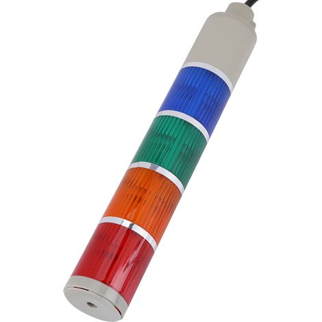 Lampe empilable, rouge, verte, jaune, bleue, feu clignotant d'avertissement, feu de signalisation industriel, 110 V (1/5)